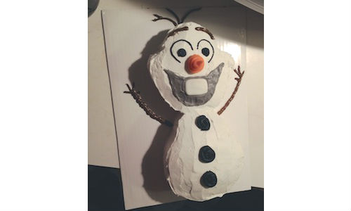 creative cakes by real moms - Olaf from Frozen - Help! We've Got Kids