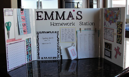 8 DIY Homework Station Ideas | Help! We've Got Kids