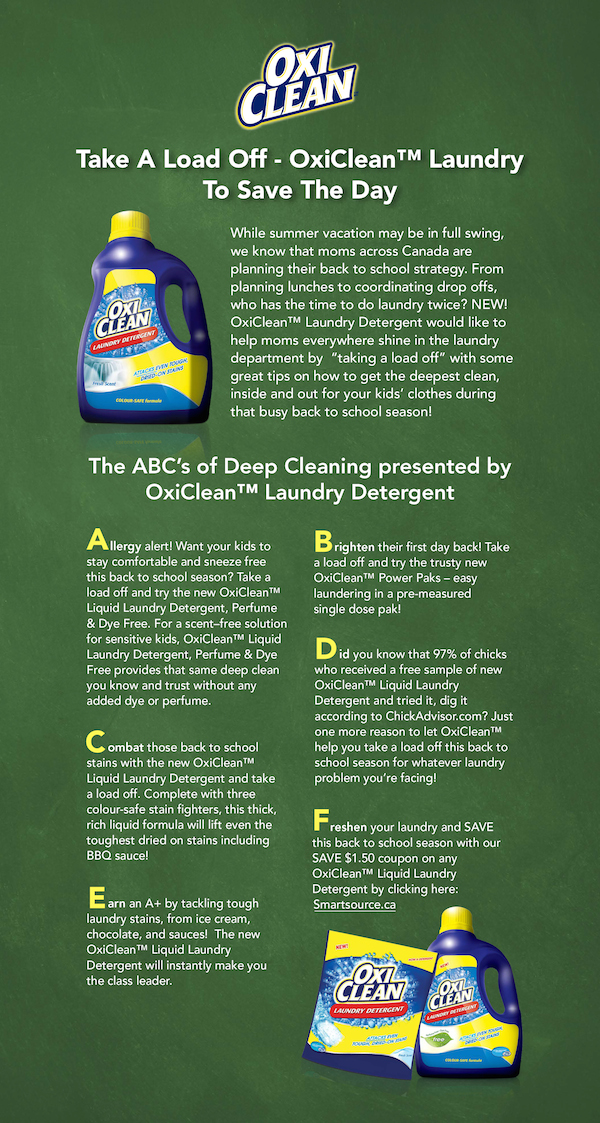 OxiClean - ABCs of Deep Cleaning - Giveaway