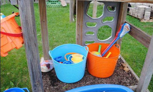 toy clutter solutions: outdoor storage - Help! We've Got Kids