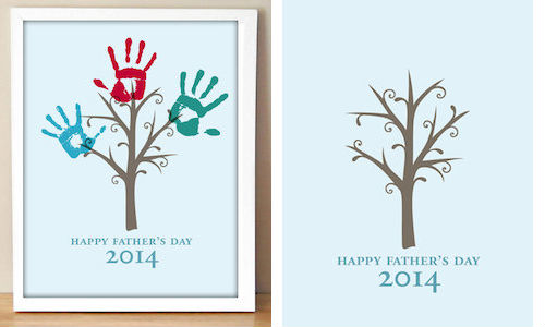 handprint tree poster