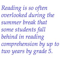 statistics kids reading in summer