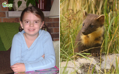 Winter Slade and her Pine Marten