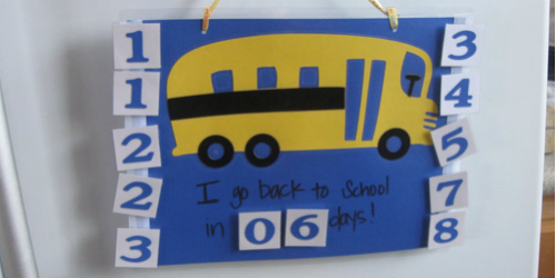 9 Back-To-School Countdown Ideas Kids Will Love | Help! We've Got Kids