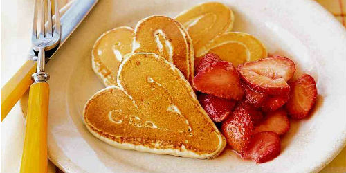 Heart Pancakes | Help! We've Got Kids