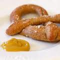Soft pretzels with mustard