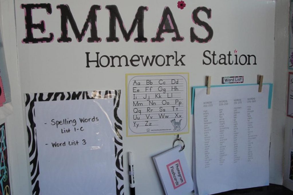 Article: 8 DIY Homework Station Ideas