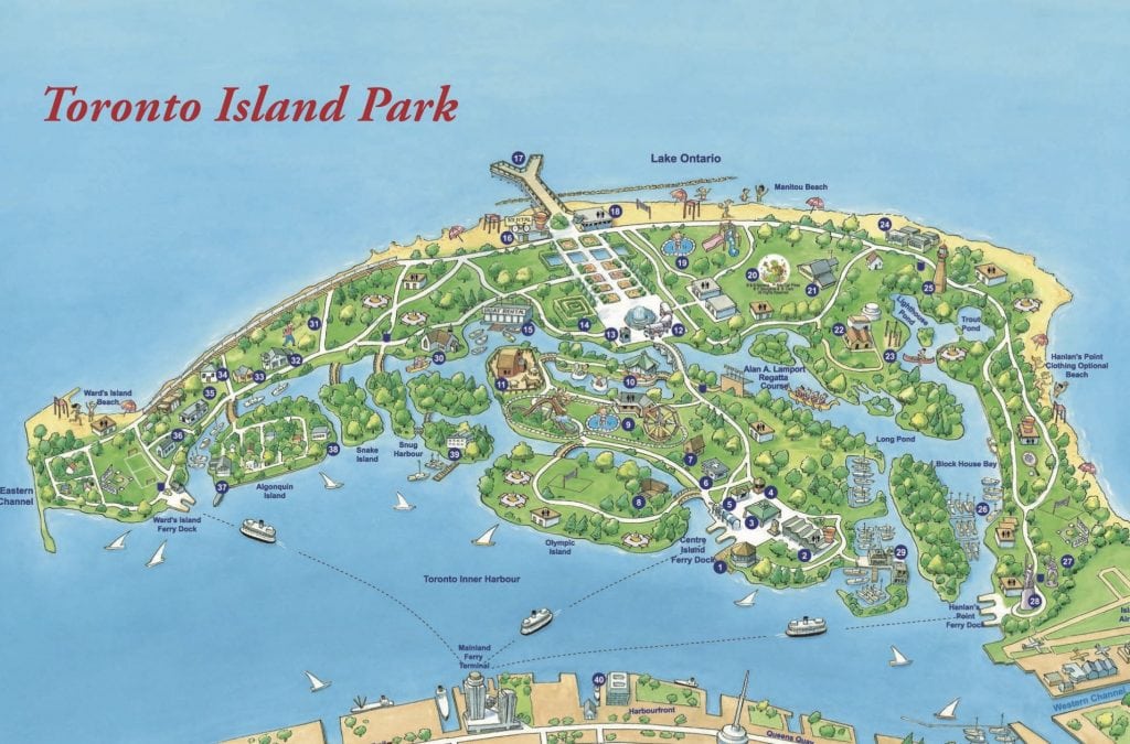 map of toronto island How To Spend A Day On The Toronto Island With Kids Help We Ve Got Kids map of toronto island