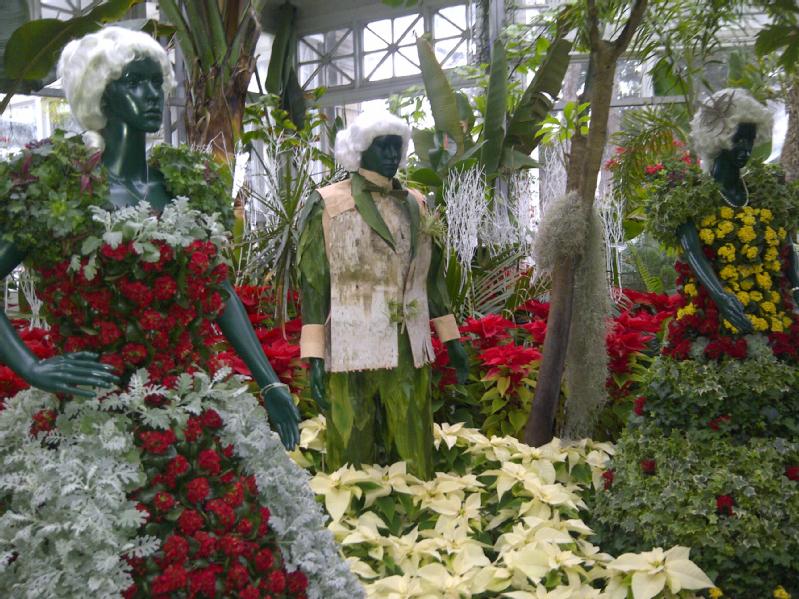 Christmas Flower Show Topiaries
