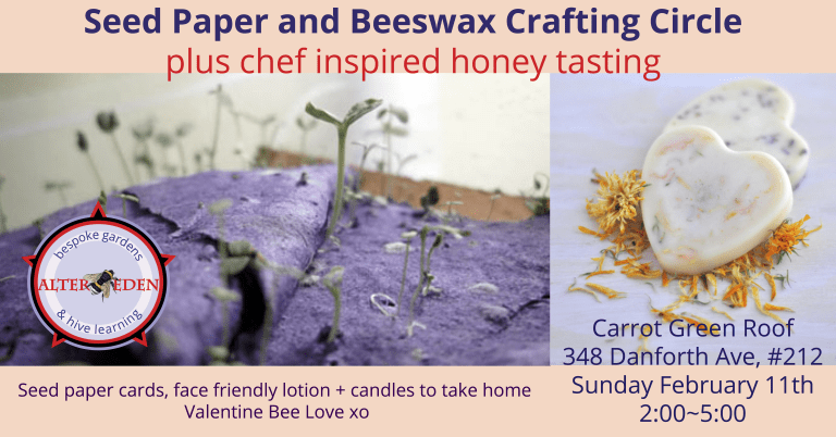 Seed Paper craft workshop announcement