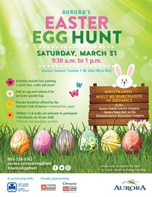 Aurora Easter Egg Hunt poster