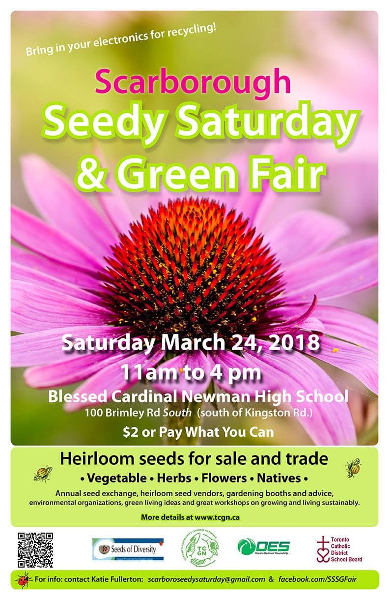 Scarborough Seedy Saturday Poster