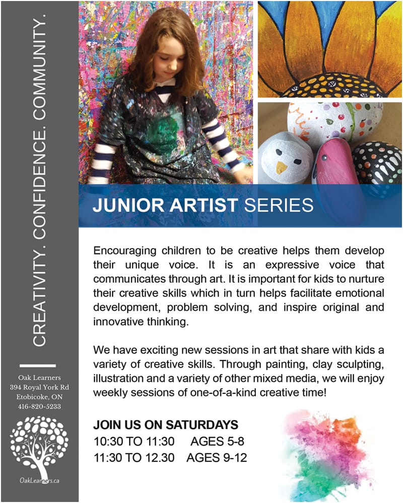 Junior Artist flyer