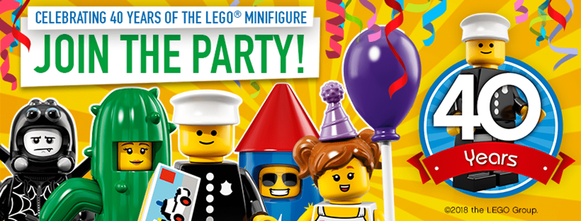 LEGO Minifigures party invitation
