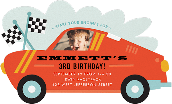 Paperless Post kids' birthday party invitations