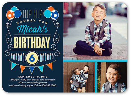 Shutterfly kids' party invitations