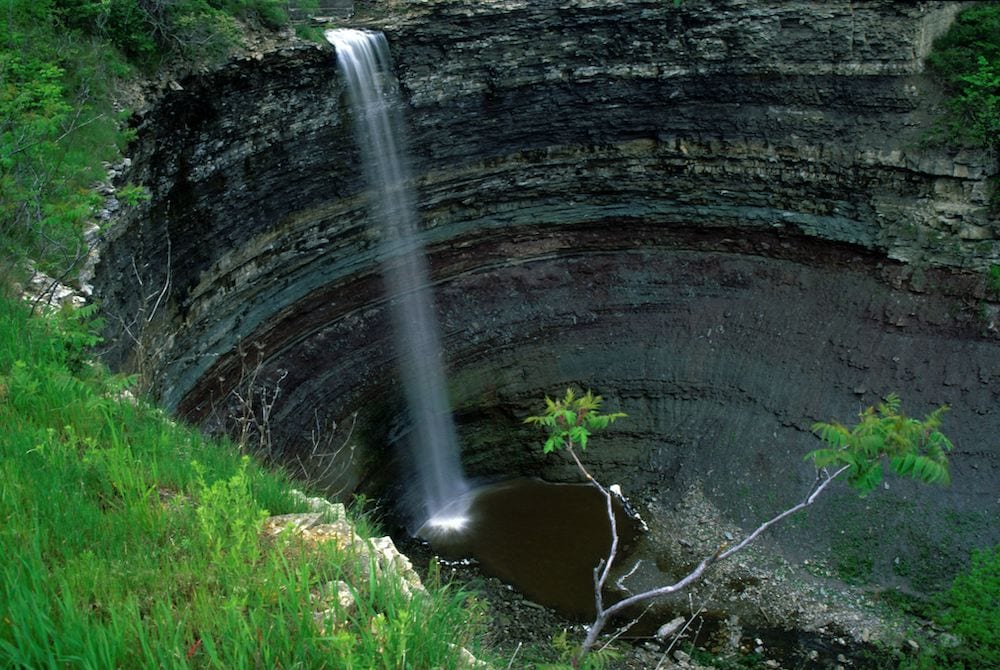 Devil's Punchbowl waterfall in Hamilton, Ontario