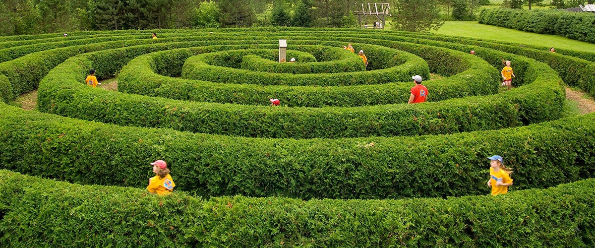 Saunders Farm maze near Ottawa