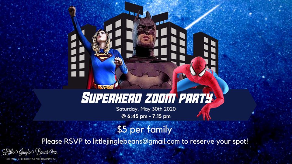 Event: Superhero Zoom Party
